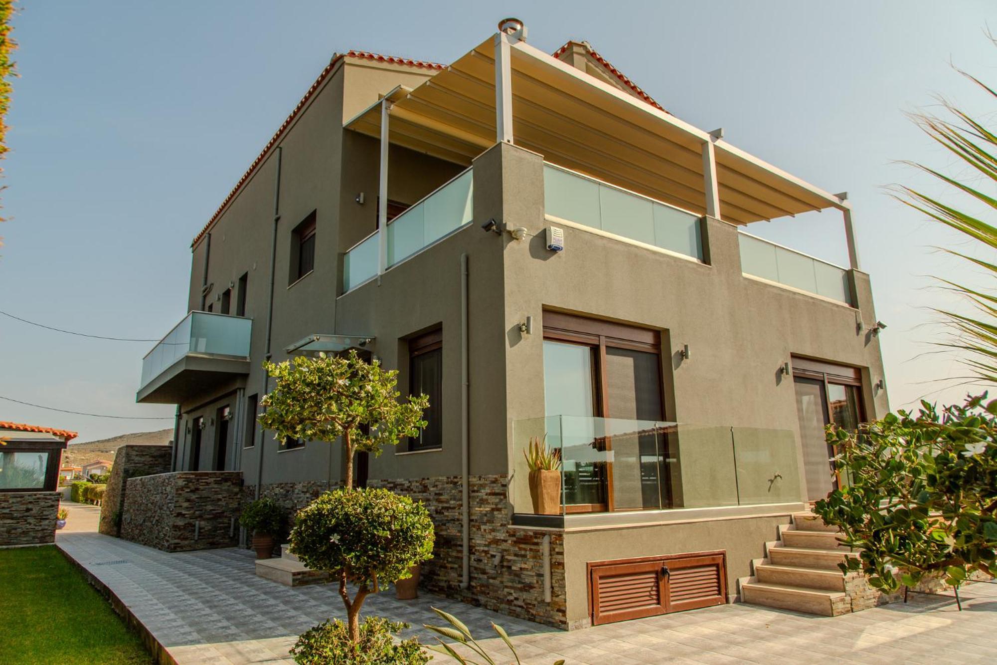 A Cozy Eco Villa By The Sea Goúves Eksteriør bilde