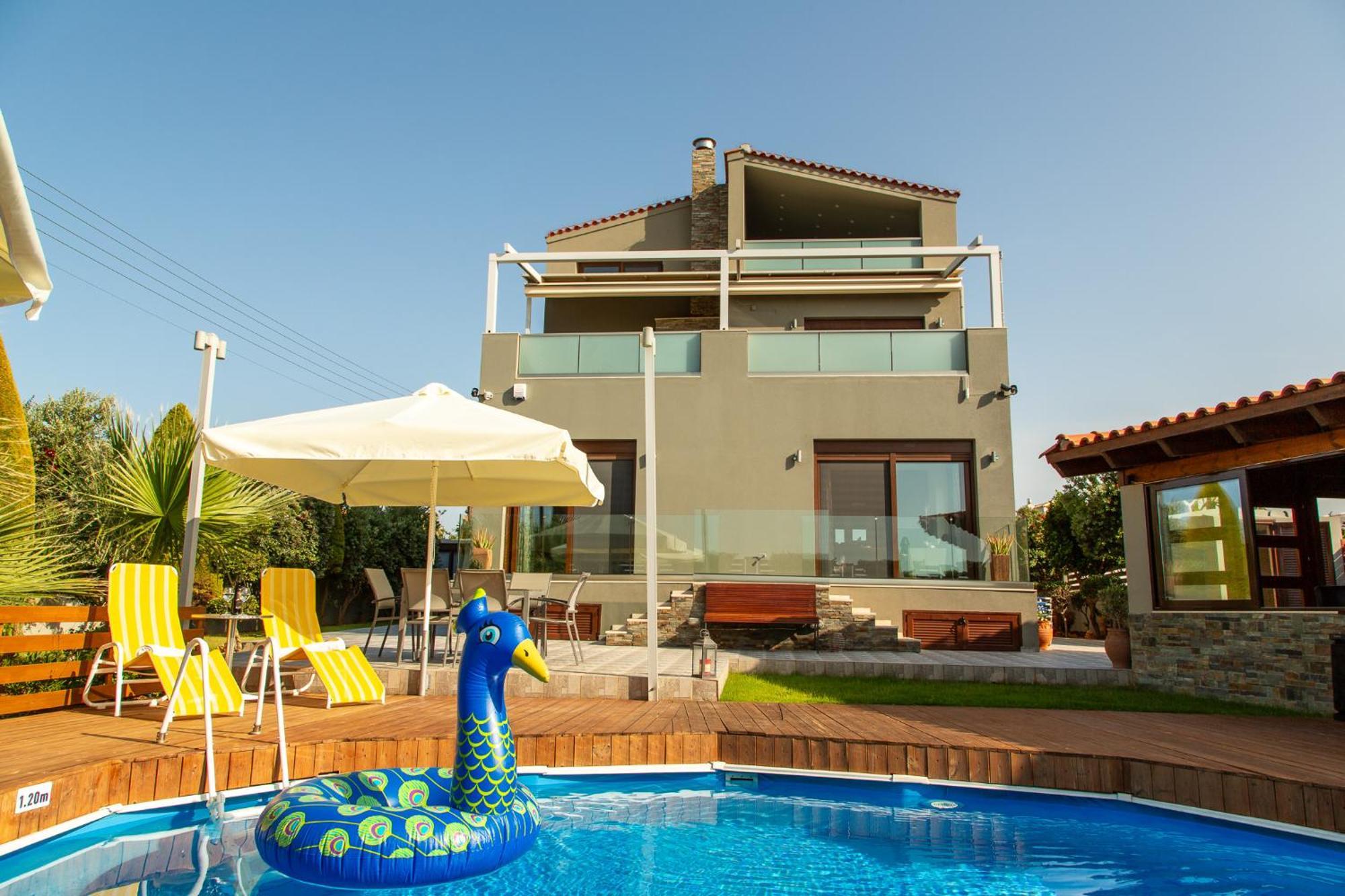 A Cozy Eco Villa By The Sea Goúves Eksteriør bilde